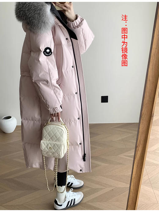 裁缝学苑AS416长款羽绒服纸样女装新款毛领连帽工装鹅绒服外套样板 商品图6