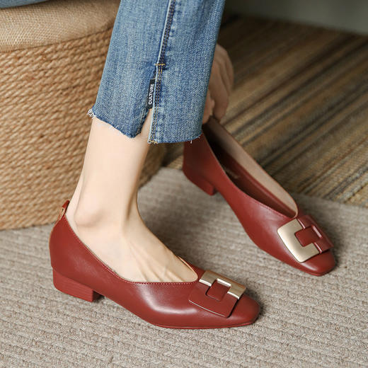 REREJOY方头法式奶奶单鞋 商品图7