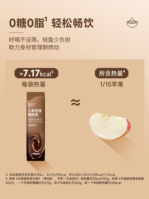 益复生每日燃动人参浓缩咖啡液25g*12条 商品图5