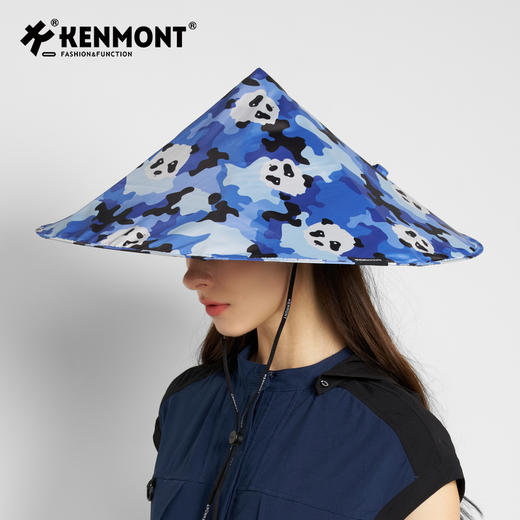 卡蒙晴雨两用黑胶防晒帽帽头戴式可折叠伞帽户外遮阳KM-6168/6127/6126 商品图11