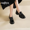 Safiya/索菲娅2025英伦风金属扣百搭轻便增高JK乐福小皮鞋 SFD1112170 商品缩略图1
