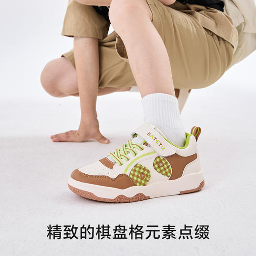 卡特兔儿童板鞋男童2025秋季新品滑板鞋防滑耐磨女童户外跑步鞋 商品图2