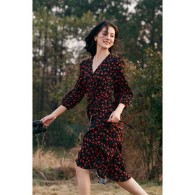 （合作款）HeyDress法式小玫瑰裹身茶歇裙