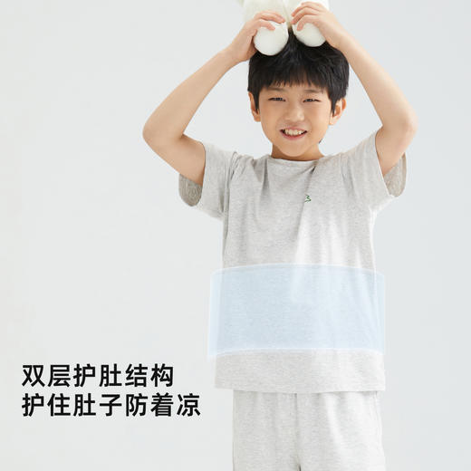 【50S家居服套装】森林棠25夏款儿童吸湿透气短袖长裤A类面料家居服睡衣套装40232403 商品图4