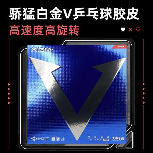 XIOM骄猛白金V乒乓球胶皮79-024德国进口快攻弧圈型粘性反胶乒乓球套胶 商品图0