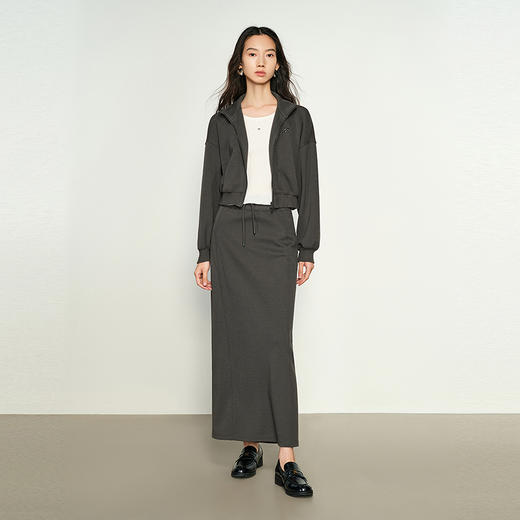 NEELLY纳俪商场同款春季新款修身包臀半身裙女高腰显瘦直筒裙N25022E01091 商品图2