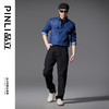 PINLI品立春季新款黑色休闲直筒牛仔长裤百搭男士GD251116015 商品缩略图1