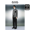 GXG男装 经典黑白格纹毛呢加棉衬衫式夹克外套  冬季热卖夹克 商品缩略图1