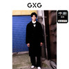 GXG男装 黑色双门襟时尚毛呢大衣男呢大衣风衣外套 冬季热卖大衣 商品缩略图1