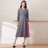 EITIE爱特爱冬季新品高腰修身立体西装拼接优雅连衣裙6507255 商品缩略图8