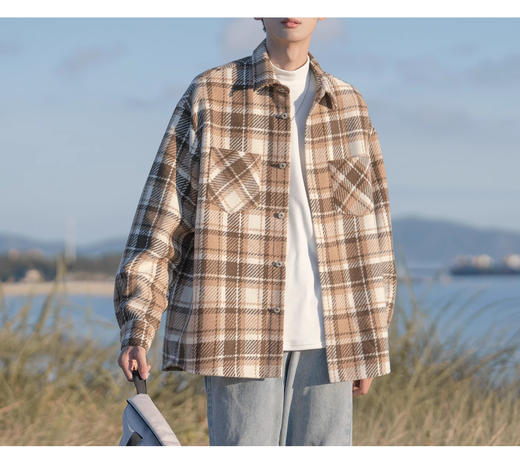 裁缝学苑MQ54 翻领夹克落肩格子衬衫纸样衬衣男装上衣样板打版裁剪 商品图2