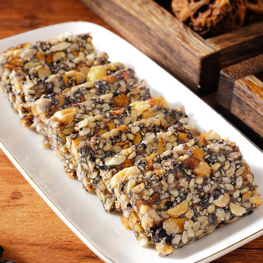 【39.9到手100包❗️阿胶八宝切糕】甄选品质原料制作，葵花仁/麦芽糖/花生/红枣/南瓜籽/黑芝麻/核桃仁/巴旦木/阿胶粉/黑桑葚，味道香浓甜糯，早餐代餐下午茶休闲茶点糕点零食L 商品图1