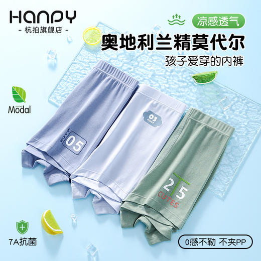 ⁵臀型大拍大1-2码【青少年内裤男童】莫代尔凉感 四角短裤平角裤 3800，YY05-QTT-YTHP 商品图1