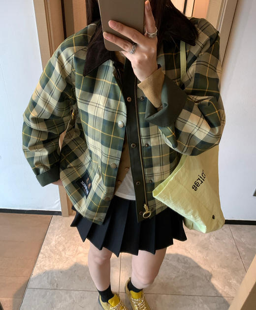 Barbour 原单男女两面穿无蜡夹克外套020601 商品图3