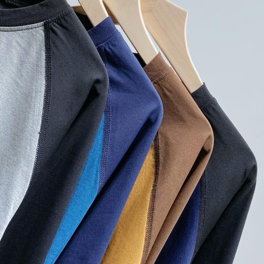 点此购买 梦倍路春秋季男女情侣美山拼色擦肩速干长袖T恤 xg 308403 商品图11