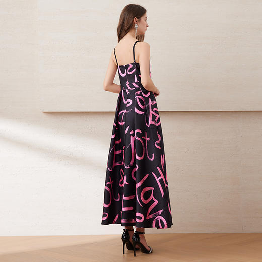 EITIE爱特爱夏季新款洋气气质时尚显白印花吊带连衣裙7777423 商品图5