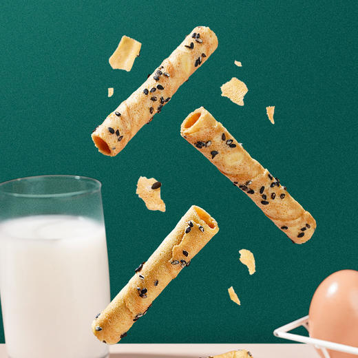 秒杀【39.9抢50包❗️老上海芝麻蛋卷】舌尖上的美味，芝香满溢，老上海的味道，层层酥脆入口即化，满口都是芝麻的香气，早餐代餐下午茶休闲糕点饼干零食品 L 商品图1