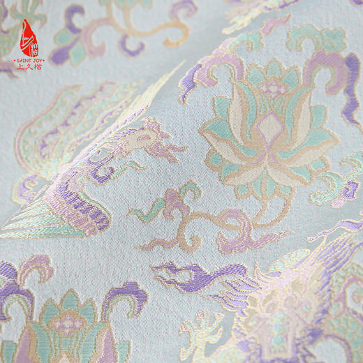 SAINTJOY/上久楷 女式宋锦外套 中式上衣 中国风 复古 龙凤穿莲纹锦 CY1024207027 商品图8