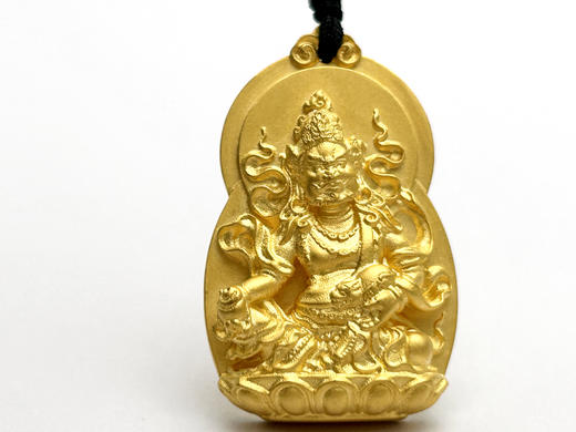 黄财神足金佛牌 商品图4