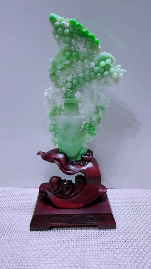 620823翡翠摆件【平安富贵】 商品图5