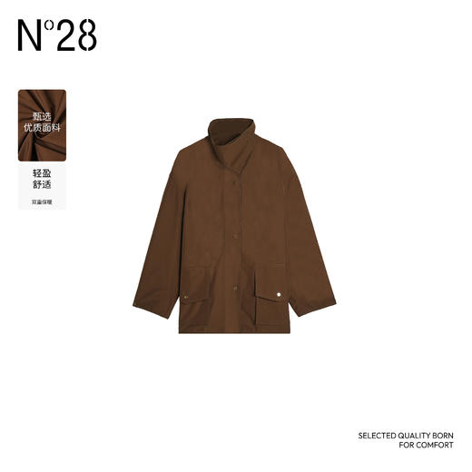 【破价】 '气质女人短款'2025春季款气质显瘦休闲时尚风衣8851C1F015 商品图1