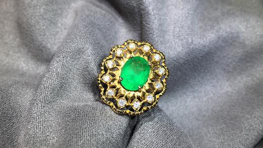 2.29ct刻面祖母绿戒指 商品图3