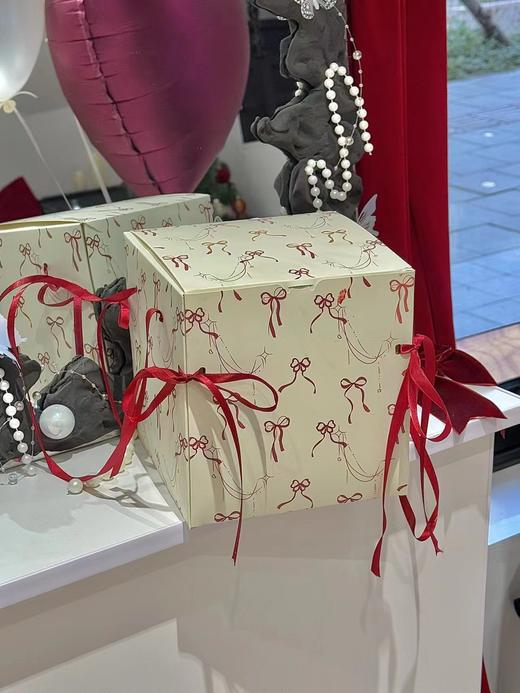 情人节红色蝴蝶结蛋糕 商品图5