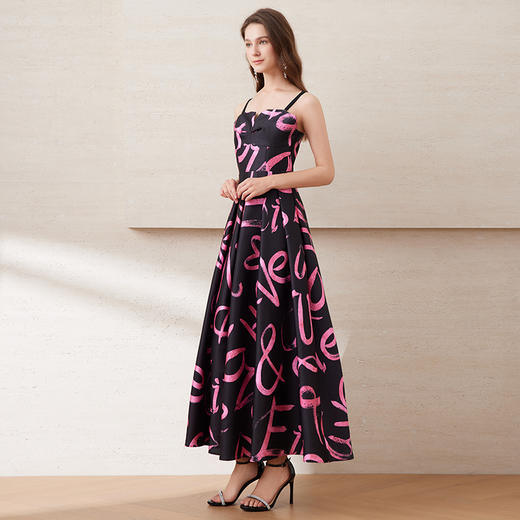 EITIE爱特爱夏季新款洋气气质时尚显白印花吊带连衣裙7777423 商品图1