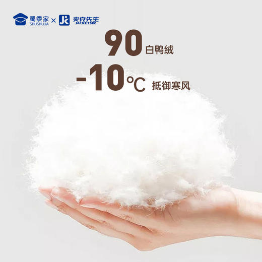 【实付满399送保温杯】【二代翻领羽绒夹克】通勤可拆卸内胆羽绒外套加厚保暖防泼水行政夹克棉服外套 商品图8