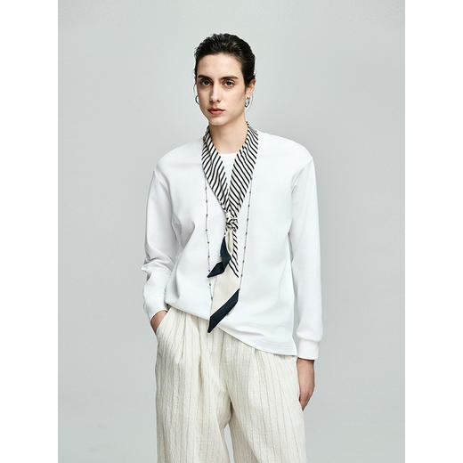 棉仓356601029-Coolmax大师系列克夫袖男友风卫衣式T 商品图0