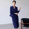 IWY/藏青色时尚气质女春款西装套裙马甲半裙三件套通勤职业装 243033CS1 商品缩略图4
