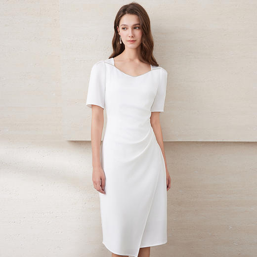 EITIE爱特爱夏季新款优雅气质收腰显瘦礼服连衣裙7777412 商品图6