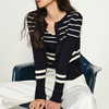 NEELLY纳俪商场同款春新款条纹针织吊带开衫两件套女舒适简约上衣N25022A01069 商品缩略图2