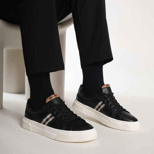 豪麟名鞋奥莱迪嘉男鞋休闲鞋牛皮革DJMMO51MX208黑色  原价1660元 商品图1