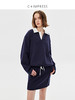 C+IMPRESS西嘉|MIU风衬衫领拼接撞色宽松卫衣/半裙套装女2025春季WY2501022 商品缩略图1