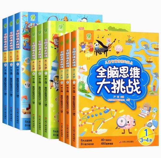 全脑思维大挑战  3~6岁(全三册)口语表达能力逻辑推理能力练习儿童图书 商品图3