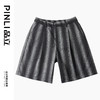 PINLI品立2025春夏新款男士渐变条纹直筒短裤潮牌休闲宽松五分裤B252117018 商品缩略图0