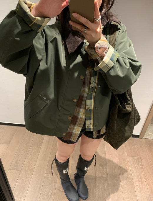 Barbour 原单男女两面穿无蜡夹克外套020601 商品图0