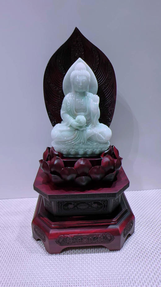 620827翡翠摆件【佛祖 大日如来】 商品图4