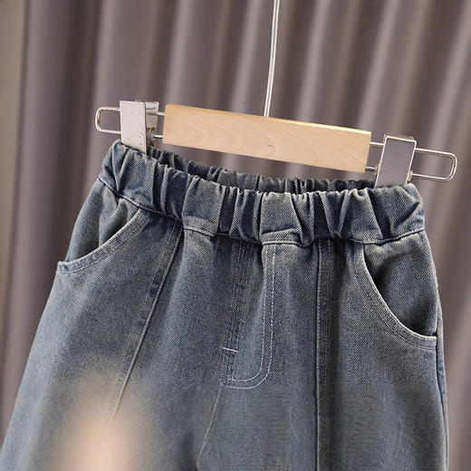 【新品抢先看！春款牛仔裤！】男童牛仔裤春季新款 童装帅气儿童休闲裤 男宝宝长裤薄款裤子-QQ 商品图2