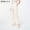 NEELLY纳俪商场同款春季新款新中式花纹宽松长裤女直筒裤休闲裤N25024H04581 商品缩略图0