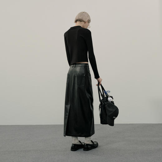 【商场同款】麦檬春秋双拉链翻领修身短款开衫4F8335311Q 商品图4