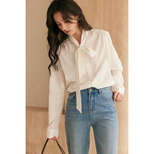 HeyDress法式飘带宽松衬衫 商品图2