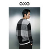 GXG男装  灰色撞色简约时尚圆领针织衫毛衣男士  冬季热卖毛衫 商品缩略图3