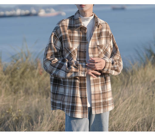 裁缝学苑MQ54 翻领夹克落肩格子衬衫纸样衬衣男装上衣样板打版裁剪 商品图1