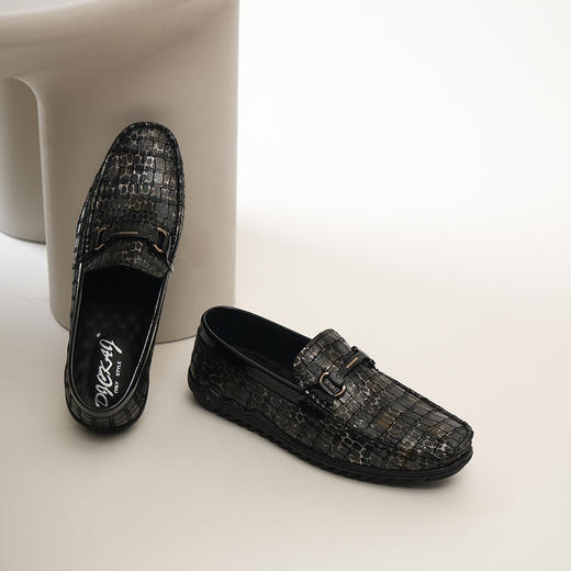 豪麟名鞋奥莱迪嘉男鞋商务鞋牛皮革DJMMO51MS208金色  原价1660元 商品图3