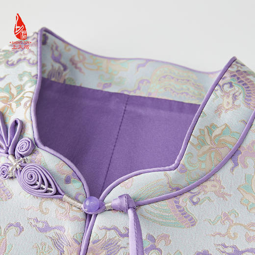 SAINTJOY/上久楷 女式宋锦外套 中式上衣 中国风 复古 龙凤穿莲纹锦 CY1024207027 商品图4