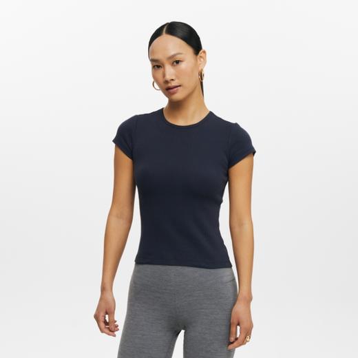 oneup坑条弹力短袖T恤 商品图3