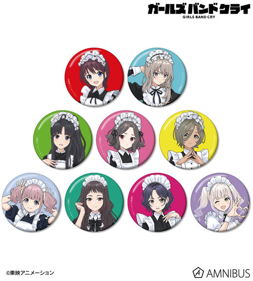 哭泣少女乐队 GBC 女仆风 吧唧 徽章 9包/盒 谷子 商品图0
