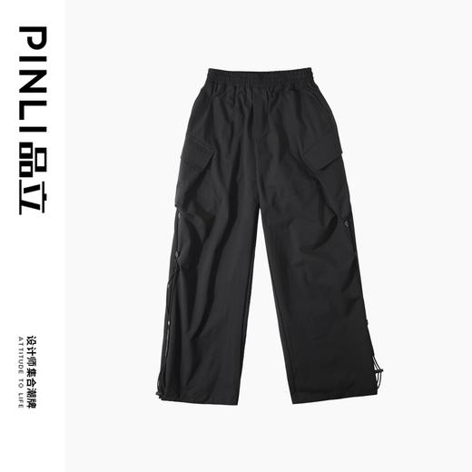 PINLI品立2025春季新款潮牌户外直筒长裤男士大口袋宽松工装裤子GD251117091 商品图4